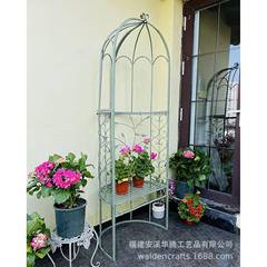 HT-K0266美式乡村复座古艺半圆架椅拱门花阳台花园铁庭院植物爬藤