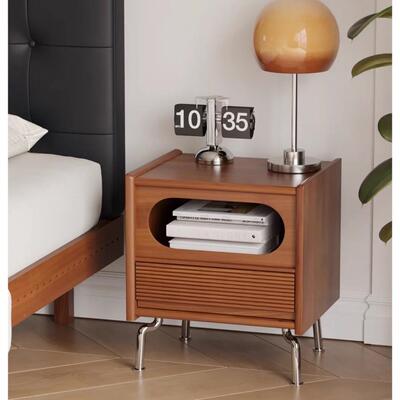 实木中发古书柜边杂RNG志简约柜头柜复古立柜一体客厅沙储床物展