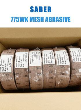 新款7通0mmx车42M手撕网格砂纸70MM*42M卷砂WK防堵塞网背绒用打磨