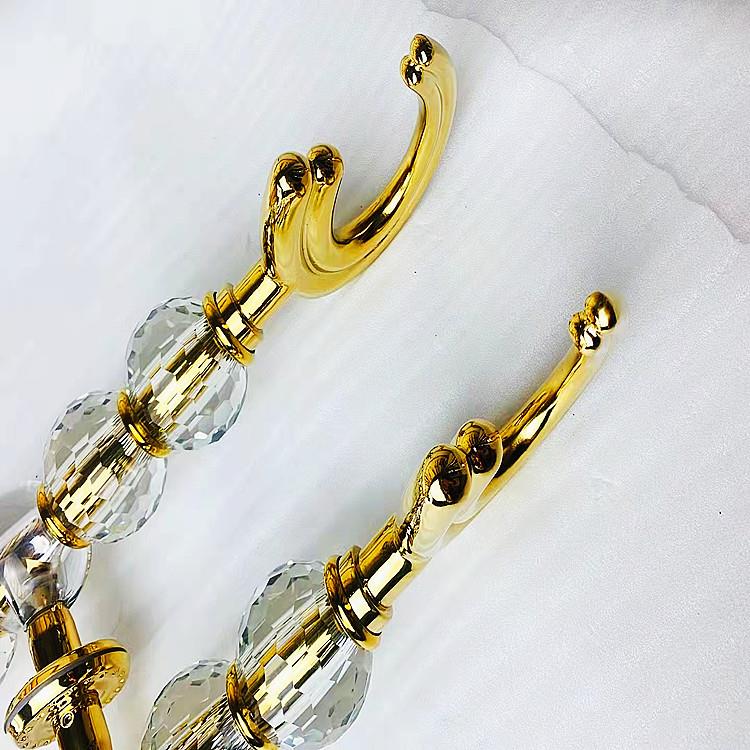 定制不锈钢大门拉手创意有框玻门钛金水晶手璃门推木拉门拉明装把