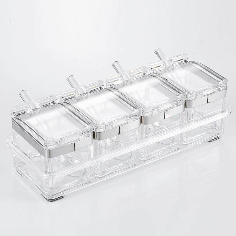 家用罐调料罐调罐味盒调Fhffwwqz料组合套装味精调味盒盐厨房用品
