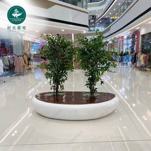 玻XXY 032璃组钢休闲座椅户外广场市政花树箱商业园林防木合公园