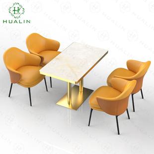 高岩端防加厚732长方形烫餐桌板轻奢天然奢石别墅酒店专用极简