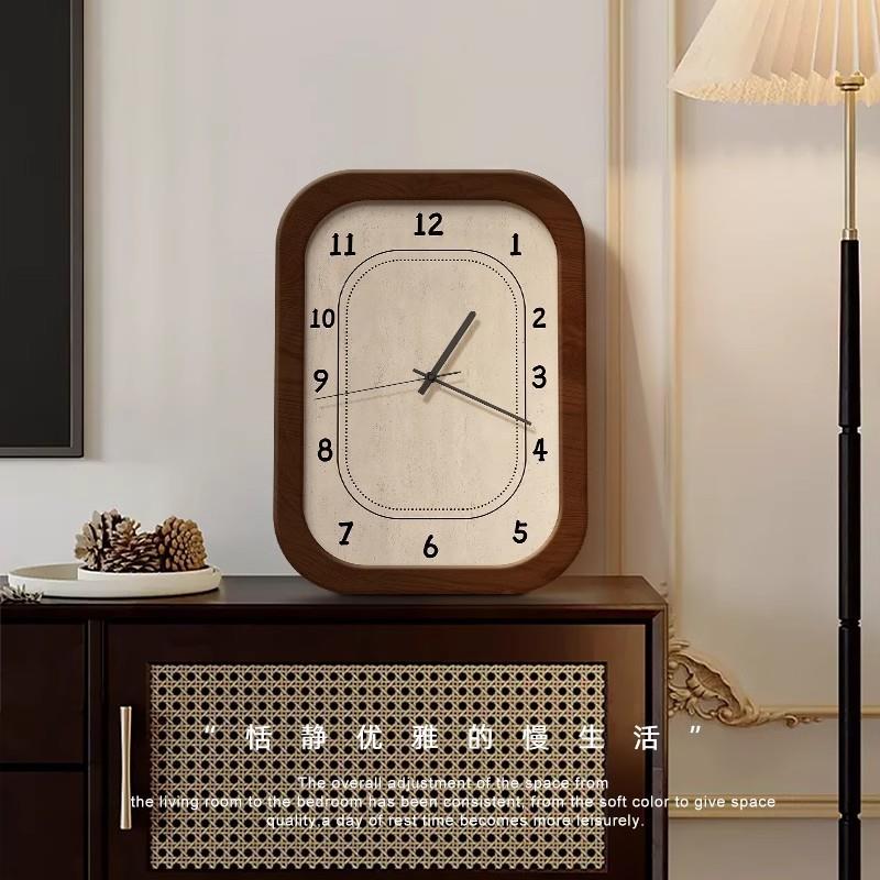 hot中2古风静钟客厅205新款复古58580创意挂钟音钟表餐厅挂墙时艺