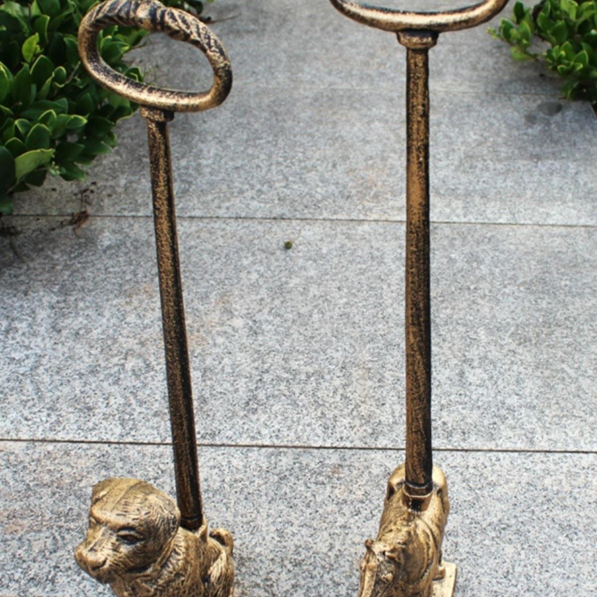 铸铁小狗免打孔防撞门挡