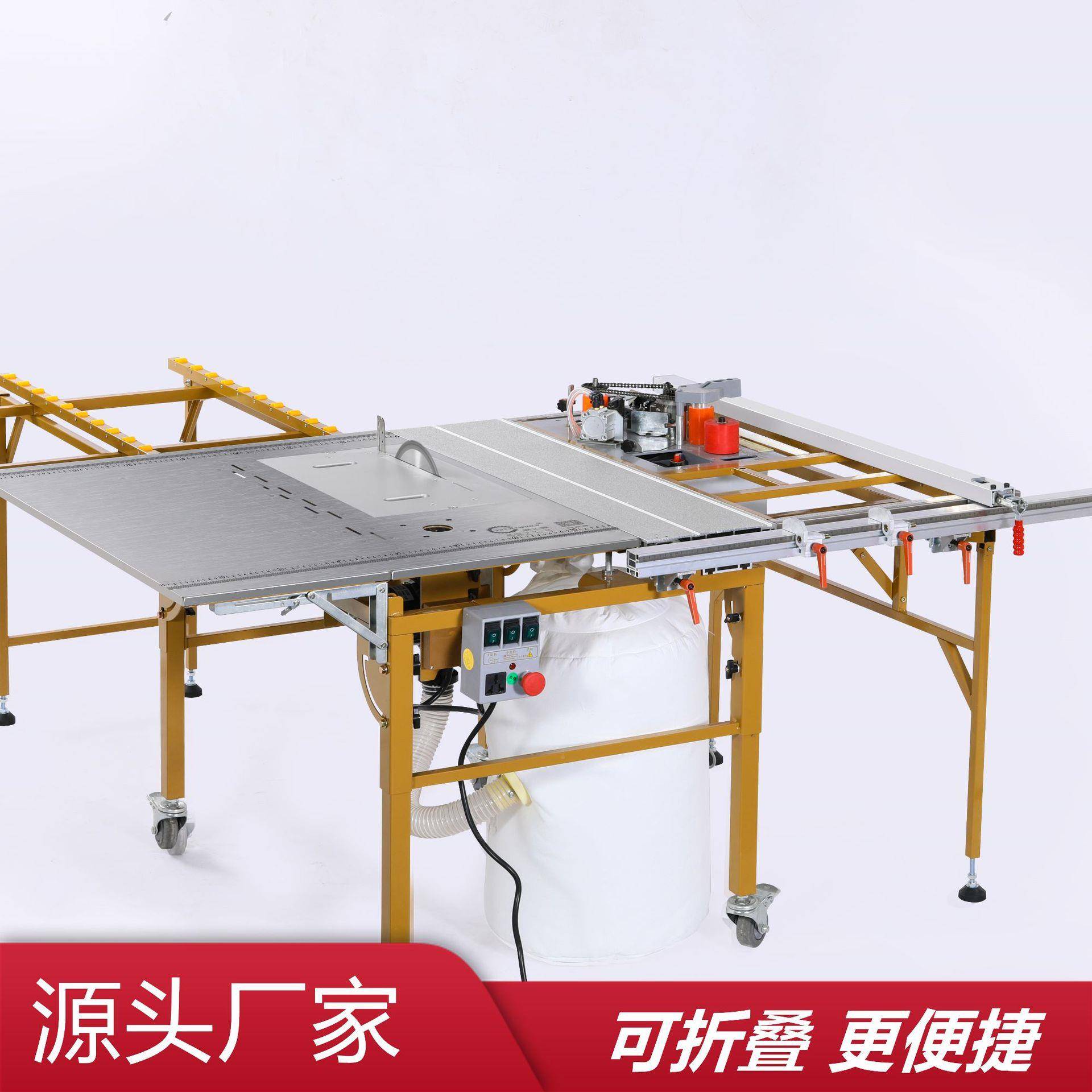 JT-7推木台锯木工工具多功能台精锯工机械密锯54无尘子母锯台