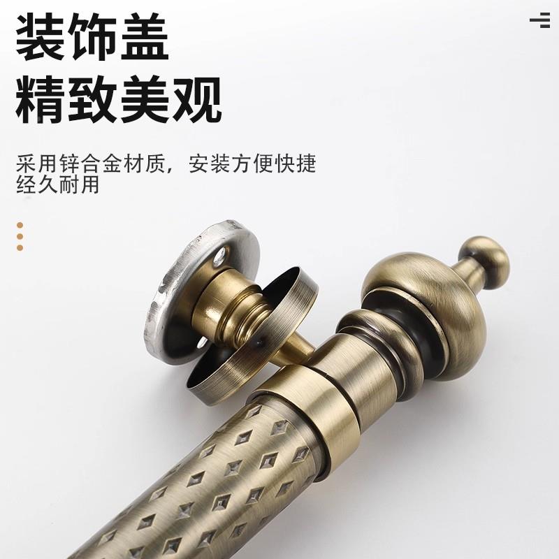 不锈钢木门带点手KPH新中式古铜明装大手别墅对开门大门拉卧把室
