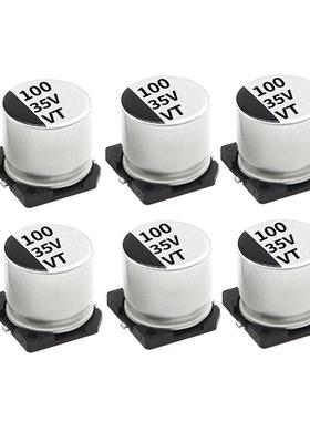 开100UJQIF/35V贴片电解电U容35V100F6.3x5容.4驱动关电源电器