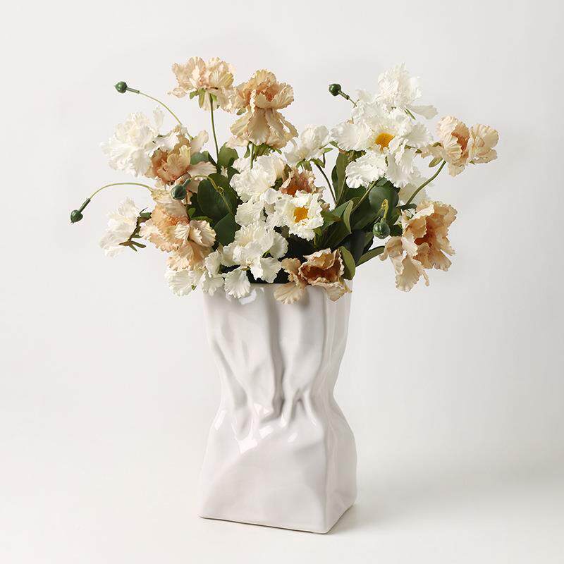 贝汉庆美奢高绢颜值轻假花花仿真花艺套装摆设72655客厅餐桌婚装