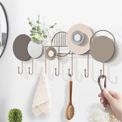 进门壁口玄关挂钩上钥匙收纳壁挂入户门后墙墙衣钩挂GF100506衣架