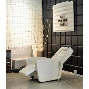 明美电动美甲沙发沐足美睫足浴纹绣多功能纹身沙发椅号带轮