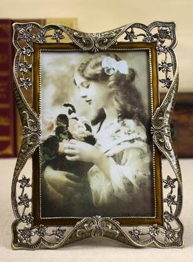 复古相框摆台创意欧式67810寸情侣家福相架照片框代冲洗相片