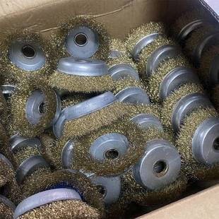 整箱碗型钢丝轮125型圆形钢丝抛光轮除锈轮磨光刷钢丝轮