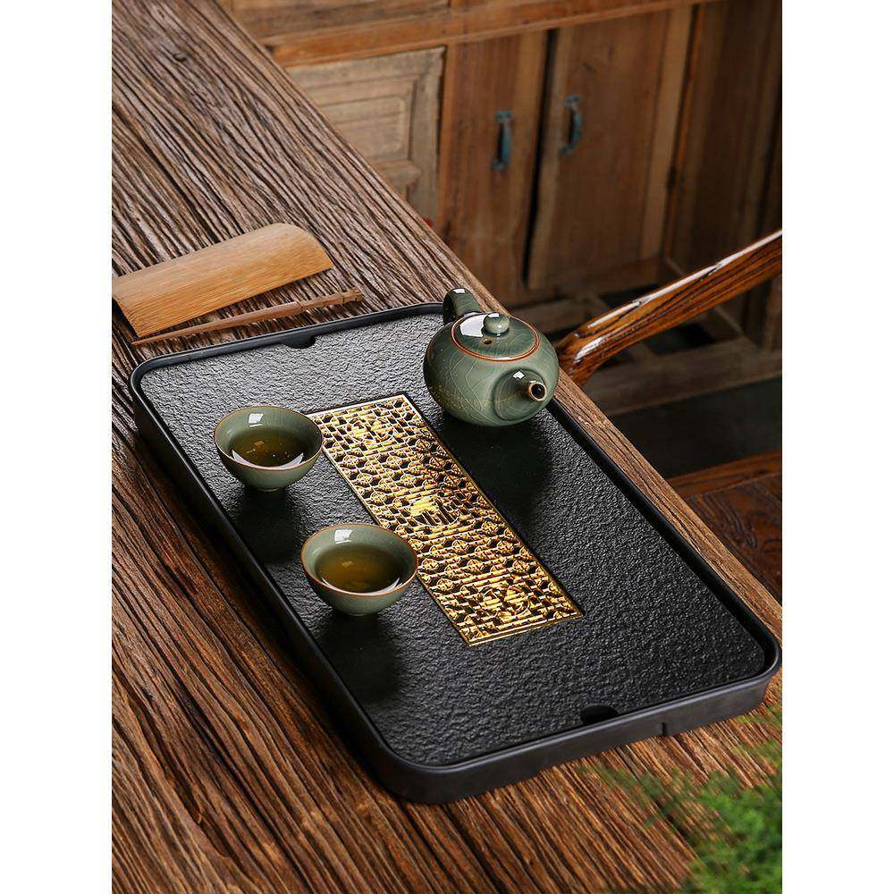 茶盘家用仿乌金石头轻奢现代功夫干泡台简约托盘茶具茶海小型,农用物资,其他肥料,淘宝优惠券,粉丝福利购,淘宝优惠卷