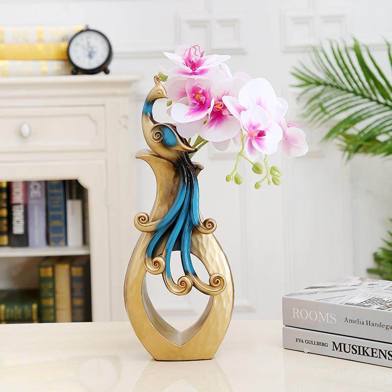 新款轻奢孔雀花瓶客厅桌面办公室餐桌玄关电视柜插花装饰品摆件,机械设备,其他机械设备,淘宝优惠券,粉丝福利购,淘宝优惠卷