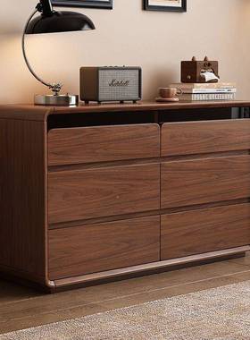 桃GCB色五斗柜实木六柜八斗九斗客置厅卧室靠墙落地斗收纳物胡柜