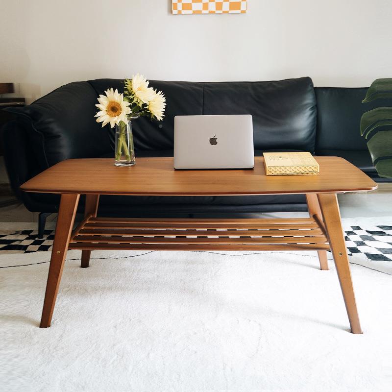 茶几约茶客厅家用型小户现代AYS简实木桌日式喝茶桌60高款茶几可