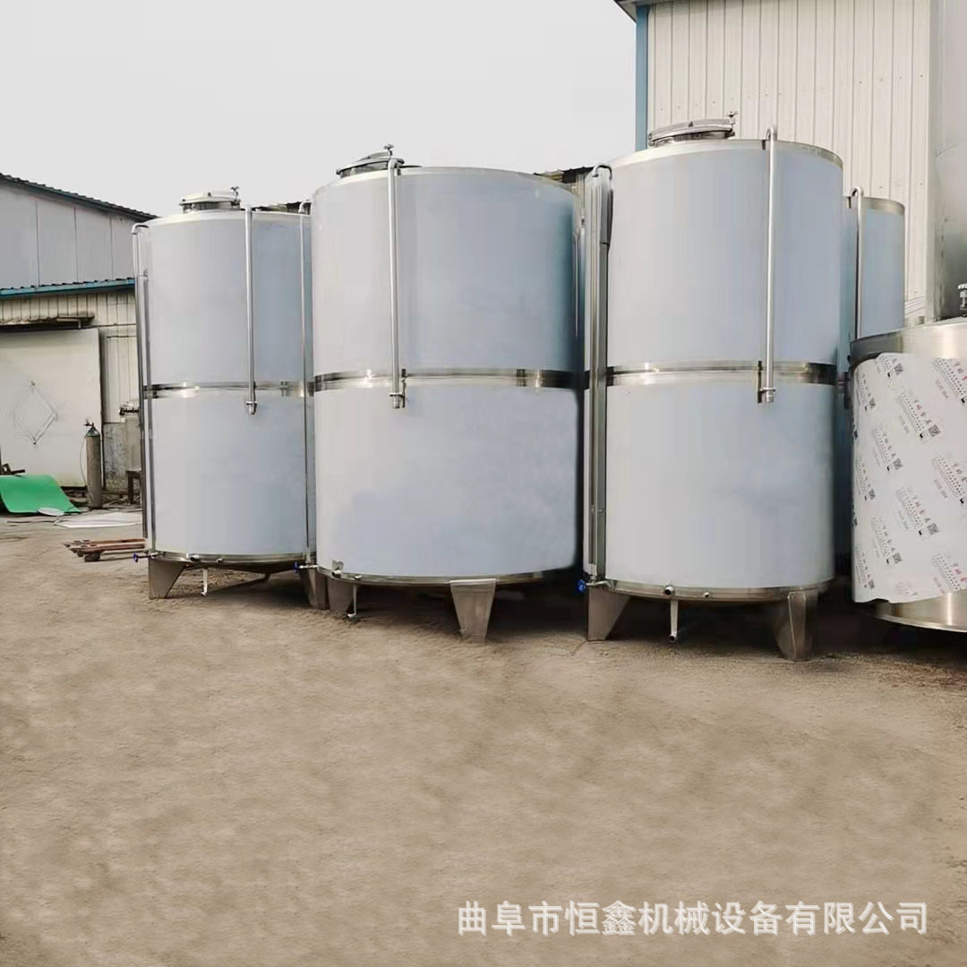 新品高粱酒不锈钢酒罐10立方液体储存运输罐304不锈钢酿酒设备