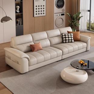 沙发客HAN琴厅大小型户整装 沙简约现代奶油风直排四人钢键发