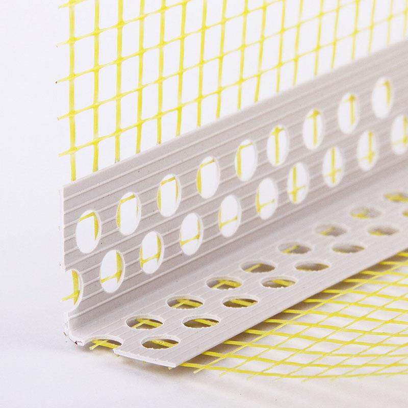 国标PVC内外墙保角带网格布阴阳护角条品鹰嘴滴水HJ24温网宽7护成