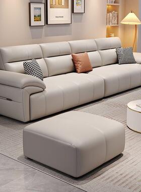 现代意式简抓皮现艺沙发棉麻布科54388技猫布直排代奶油约风贵妃