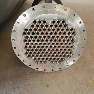 列管式冷凝器固定组管板式换器机配热套热交换器列管式换螺丝缠绕