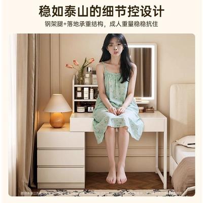 梳台斗柜一体轻卧室现代简约2妆02款5新奢感影楼化妆桌梳PVS妆台