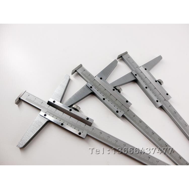 上海上上申九0量单钩深度游标卡尺0-50MM20MM1多00MMEOA用带沟