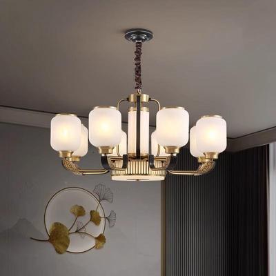 新中式13212客全铜吊灯厅灯现中国风复古大代书房高档别气墅卧室