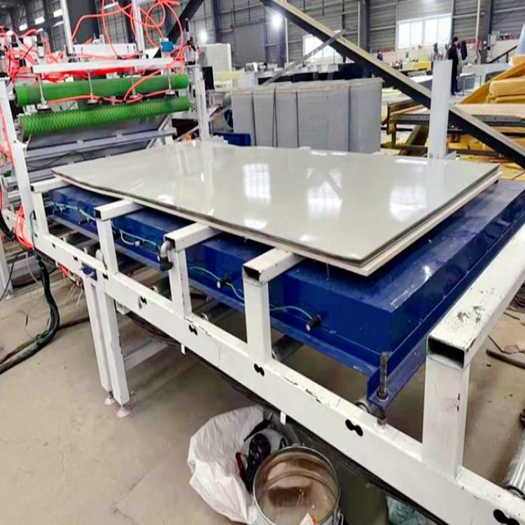 彩钢夹芯板双YH-150层贴镁合机镀锌风管玻板自动修木边面机工覆膜