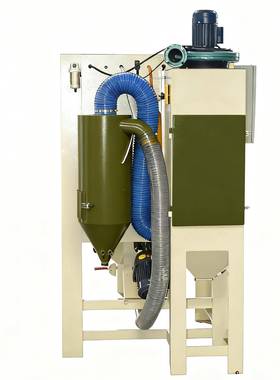 自LPU动滚蓝喷砂机五清金零部砂理件铝制品喷砂毛刺披风除锈自动