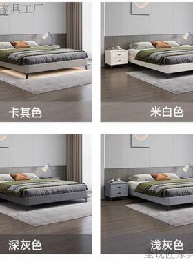 实木床无18641床头榻榻米床小户型落现代人床架卧室双地床单架