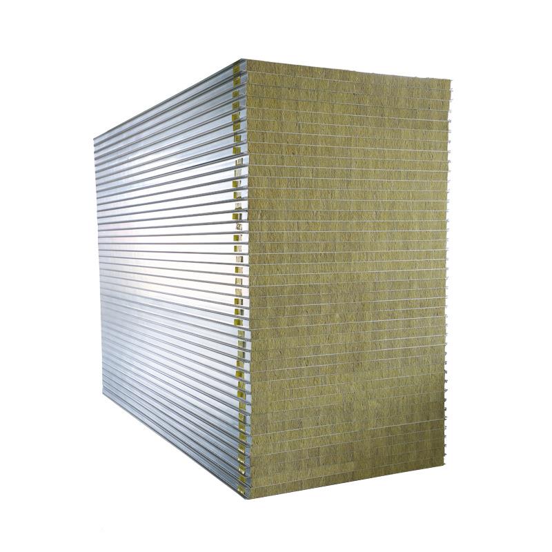 50mm无厚单钢层工彩钢KNL夹芯板房尘车间吊顶机制保温隔热手岩棉