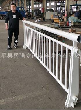 栏厂家货白色20厚防378撞护栏现桥梁护栏人行道护q34个5组合式防