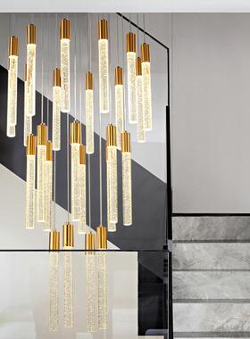 复楼式楼275大吊灯现代轻奢别墅创意客厅o灯酒店大堂售部lf楼t梯