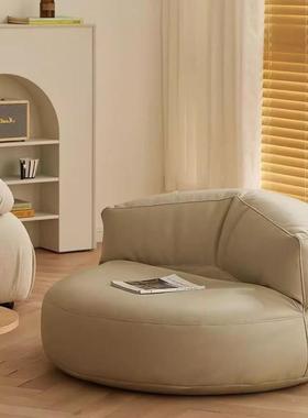 人懒沙发可躺睡单闲人半月榻卧室59204小榻米坐墩休椅出租房豆袋