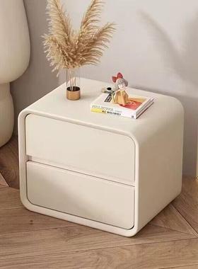 极简轻奢现小型收代纳床柜网红奶油风超温馨卧室Z03窄实边木床头