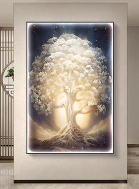 琼枝玉树入户玄关装画灯客过道走廊饰挂画厅轻DT0147-5奢风高档LE