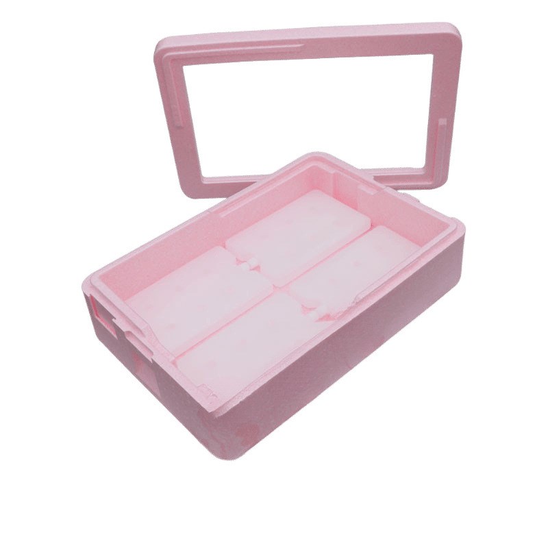 L升EPP保温箱商用透明盖摆摊箱泡沫箱提拉米苏甜品冷藏箱