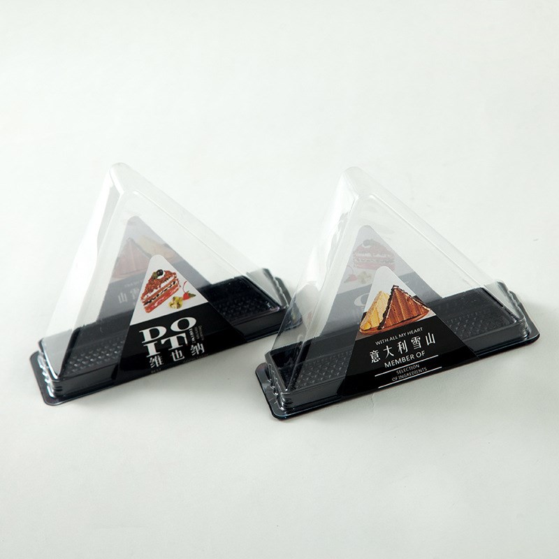 三角形意大利雪山蛋糕包装盒维也纳黑森林蛋糕西点盒子烘焙打包盒