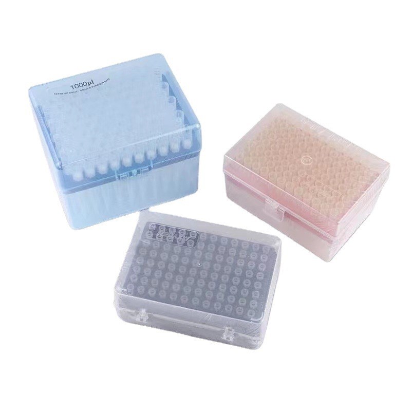 爱思进盒装吸头10/20/100/200ul塑料带滤芯移液器化学实验器