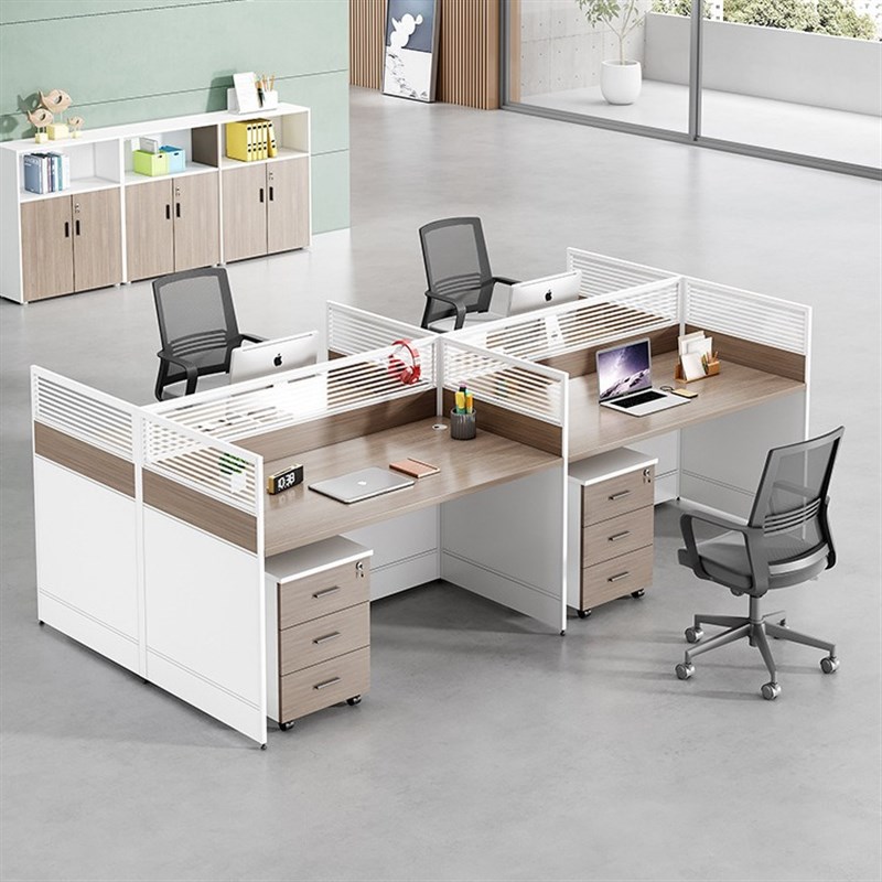 职员办公桌椅组合屏风办公桌6人位简约员工办公桌2/4人位办公桌