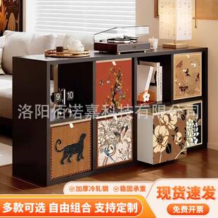 卡莱克格子柜钢制储物柜自由组合书架展示大容量收纳柜送安装工具