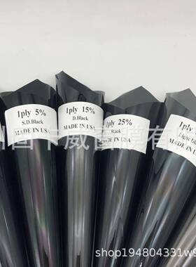 1PLY原色膜太阳膜1.5mil抗刮花易施工车窗玻璃门全车可贴