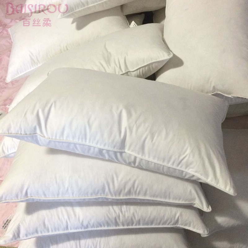 PK7J白鸭绒抱枕芯客厅沙发羽绒靠垫鸭鹅毛靠腰垫大办公室可