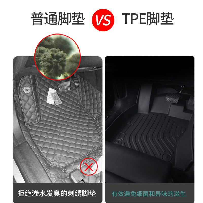 东风标致308全包围TPE标志汽车脚垫19地毯14款15全包新老款