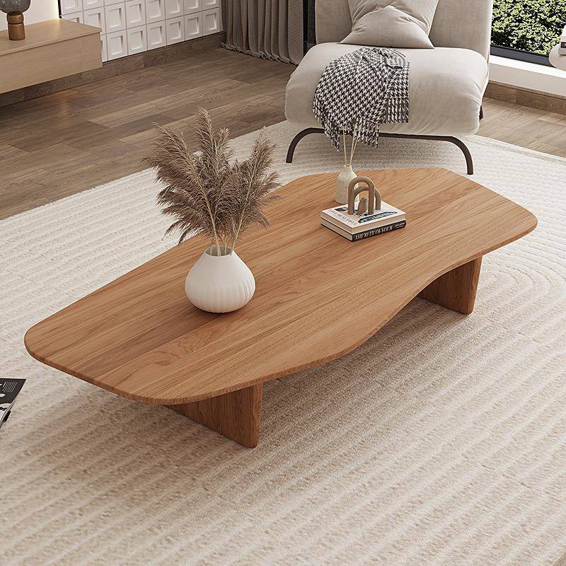 用木白蜡木茶异形小户型家客厅日式原木茶几桌樱桃实wj-136木橡木