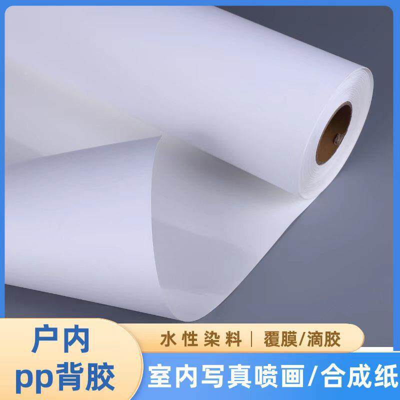 写真内水性p料背胶p合成纸室内写真机喷绘耗户DQM材打染印装饰画