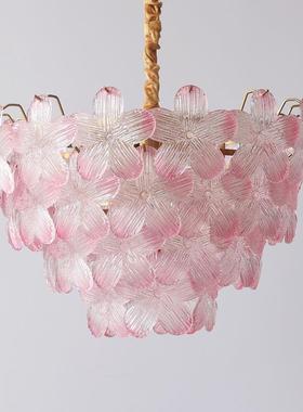 法简式客灯厅吊个性五叶草水晶灯奢轻现代约卧室73453餐厅灯2025