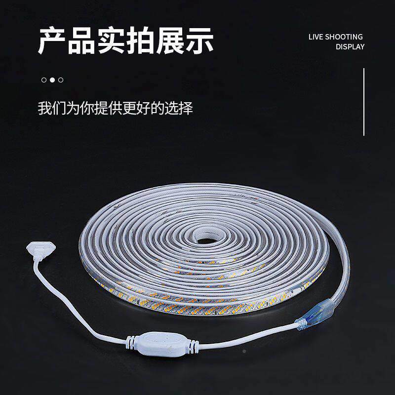 插头五3L2送0超亮三排排639ED灯带220v三色变光客厅家用吊顶户外